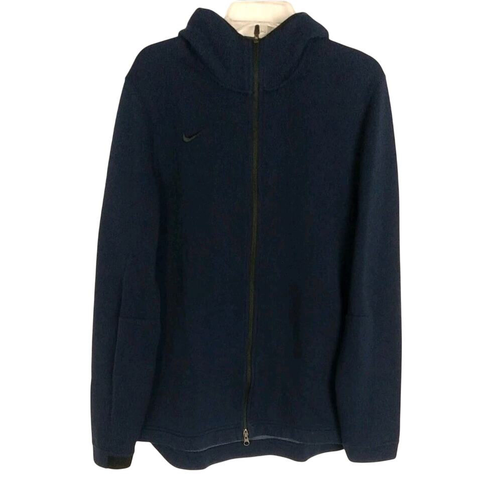 Nike Dri-Fit Navy Therma Flex Showtime Fleece Basketball Hoodie Men’s Size XL